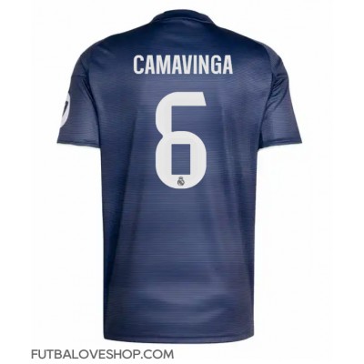 Dres Real Madrid Eduardo Camavinga #6 Preč 2025-26 Krátky Rukáv Dres Real Madrid Eduardo Camavinga #6 Preč 2025-26 Krátky Rukáv